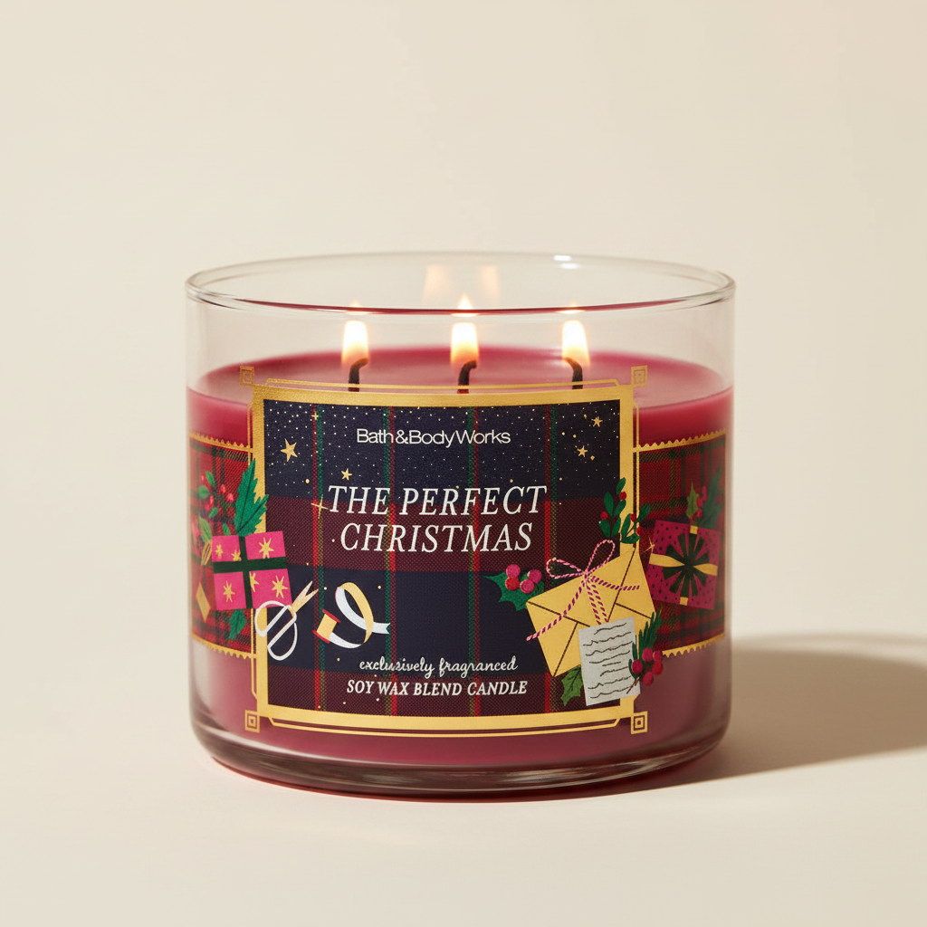 The Perfect Christmas | Vela 3 Mechas | Bath and Body Works