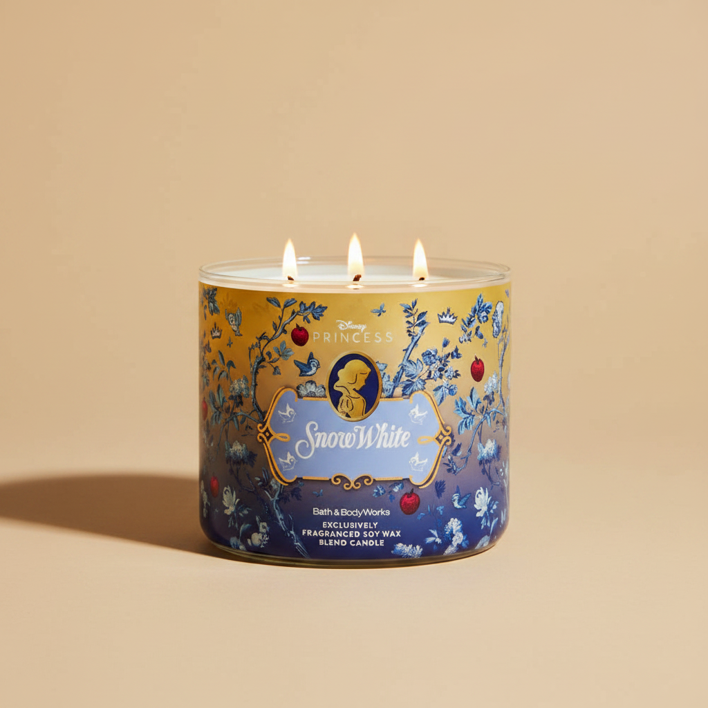 Snow White | Vela 3 Mechas | Bath and Body Works