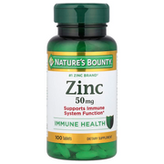 Suplemento de Zinc 50 mg 100 Tabletas | Nature's Bounty