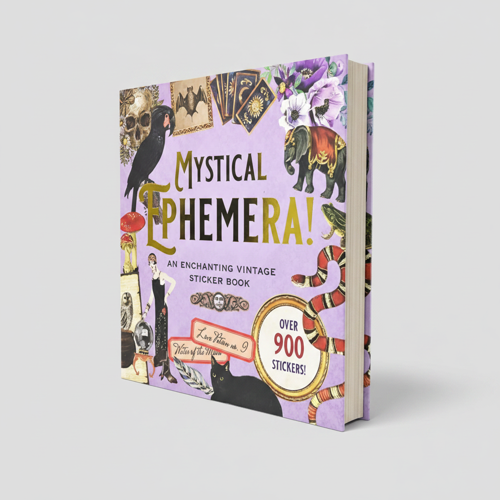 Libro de Stickers Vintage Místicos Más de 900 Stickers | Mystical Ephemera