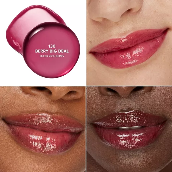 Balsamo labial | Lip Oil Stick Yummy | 130 Berry Big Deal | CoverGirl Clean Fresh