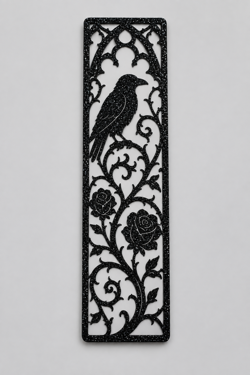 Separador Cuervo y Rosas en Relieve