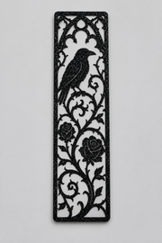 Separador Cuervo y Rosas en Relieve