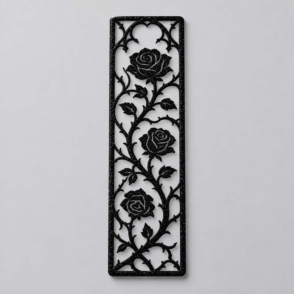 Separador de Rosas con Espinas en Relieve