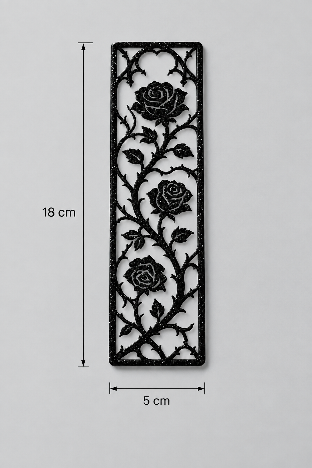 Separador de Rosas con Espinas en Relieve