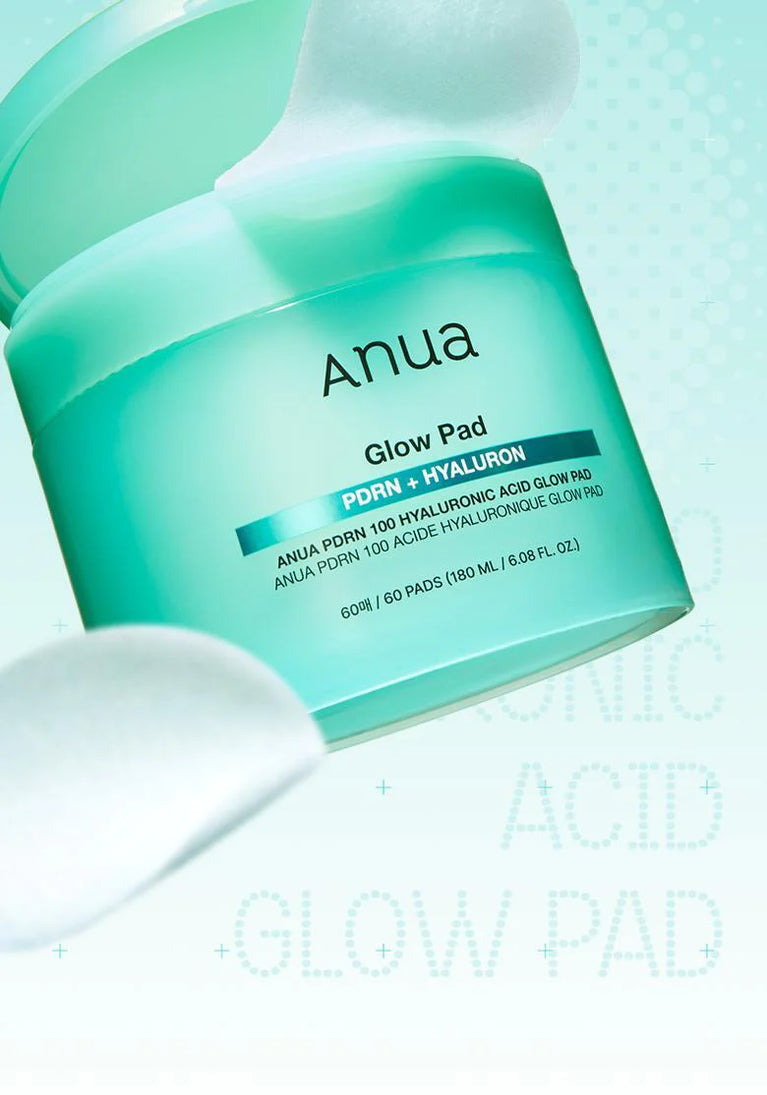 Pads Faciales Glow PDRN con Ácido Hialurónico 60 Unidades | Anua