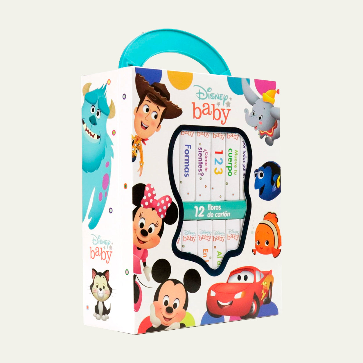 Disney Baby: Mi Primera Biblioteca 12 Libros de Cartón | PI Kids