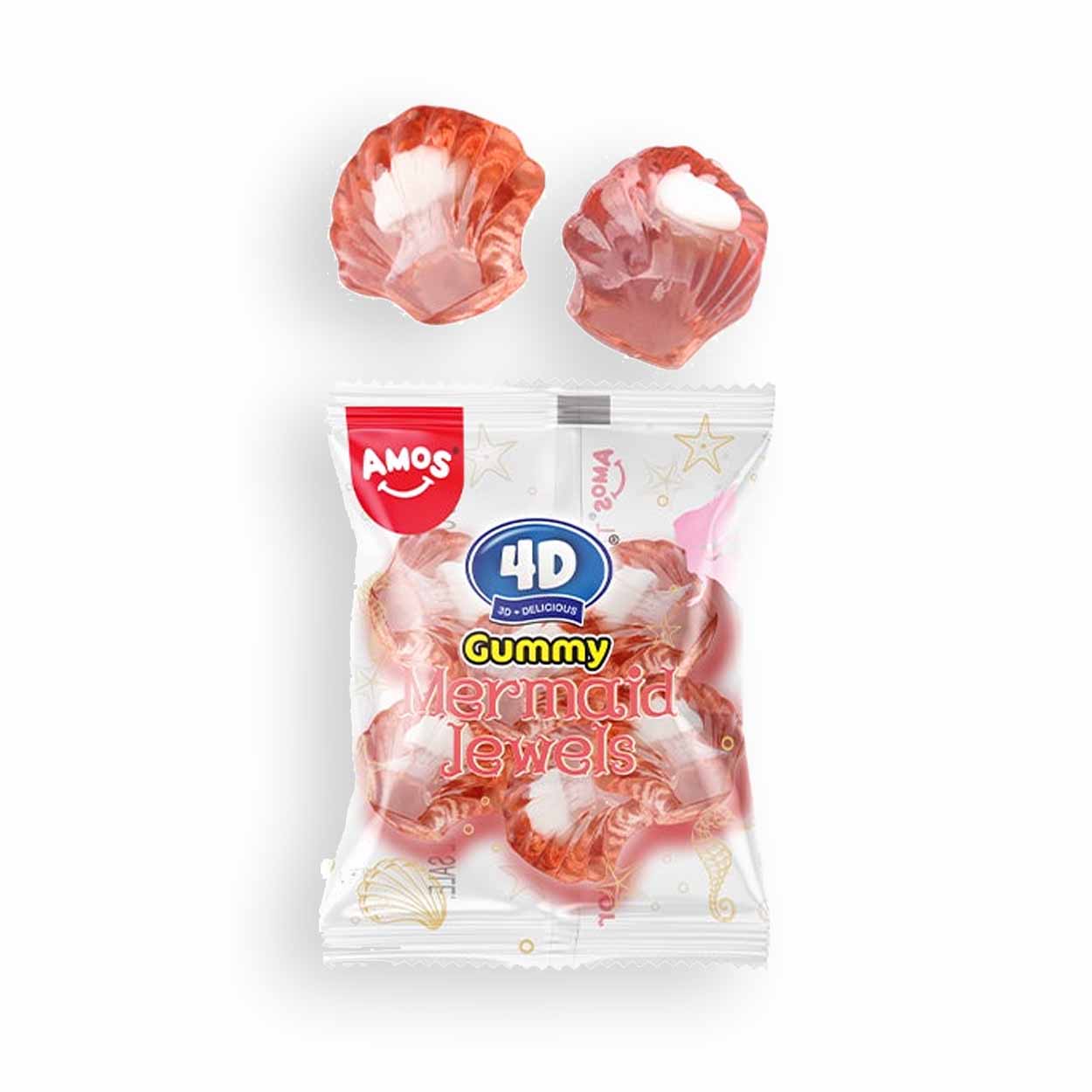 Gomitas 4D Mermaid Jewels Sabor Frambuesa | Amos