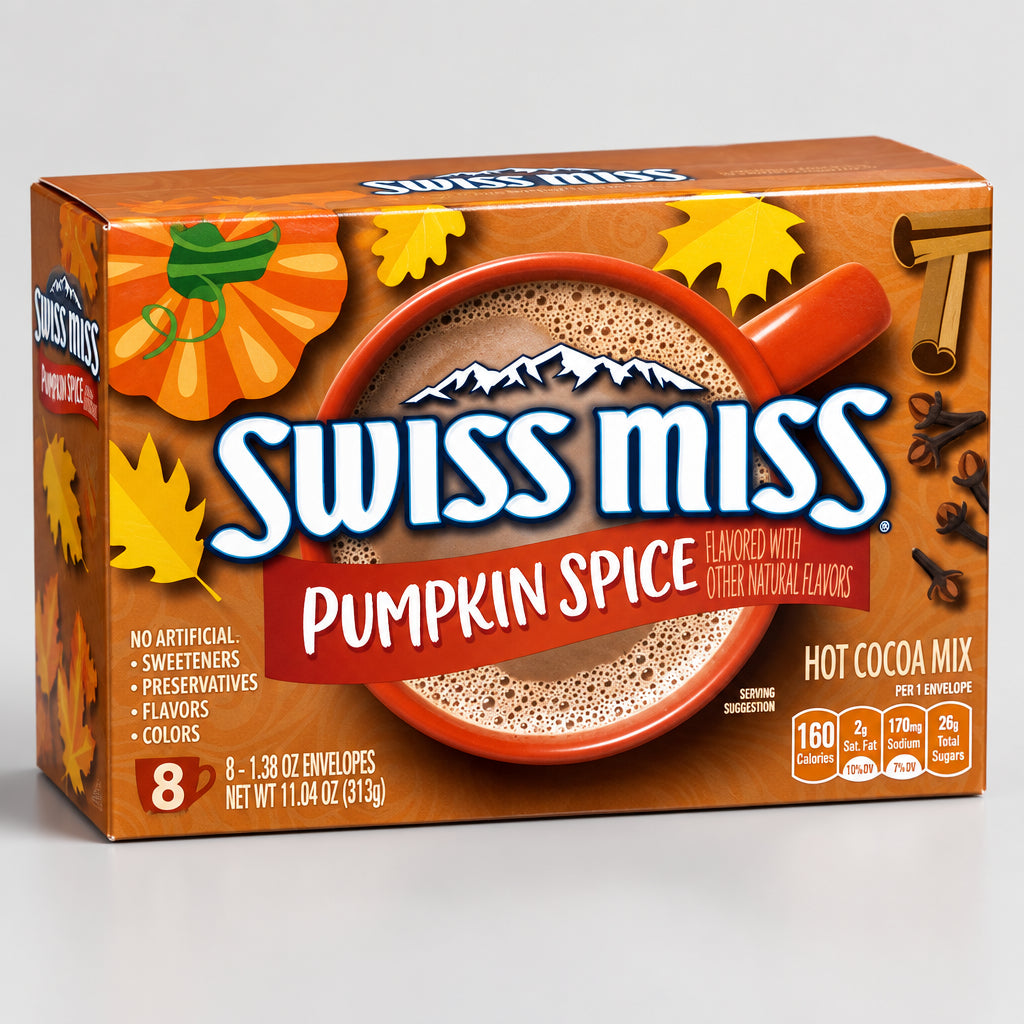 Swiss Miss Pumpkin Spice Hot Cocoa Mix, 8 envelopes